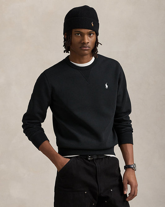 Double-Knit Pullover Black/Cream
