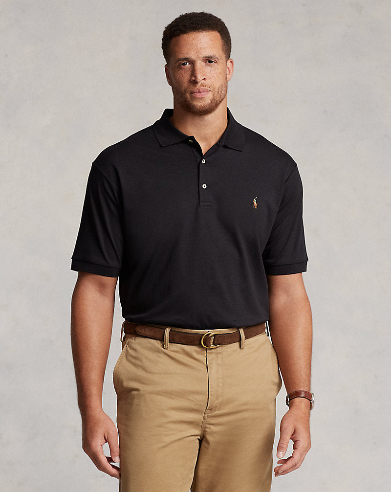 Soft Cotton Polo Shirt Black