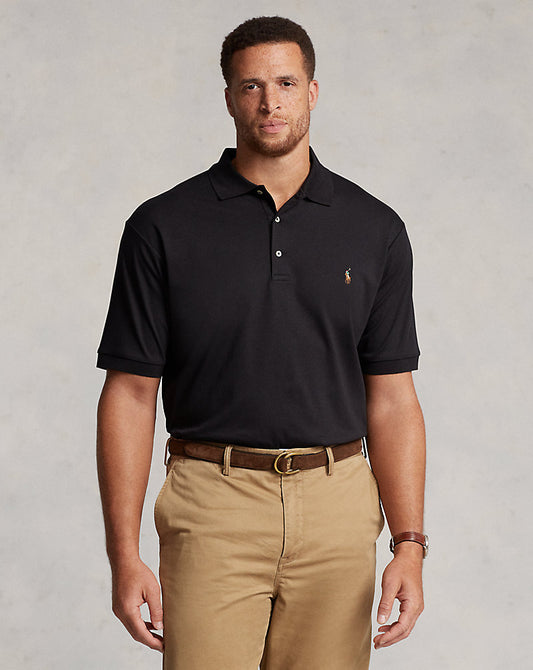 Soft Cotton Polo Shirt Black