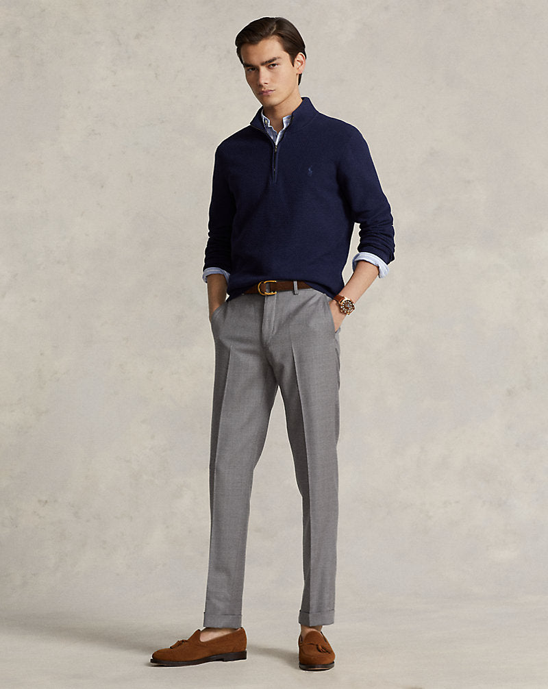 Performance Quarter-Zip Jumper Refined Navy