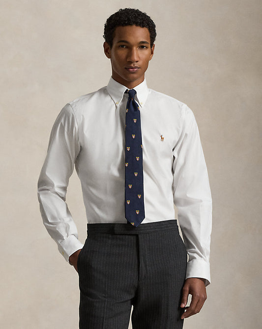 Custom Fit Oxford Shirt White