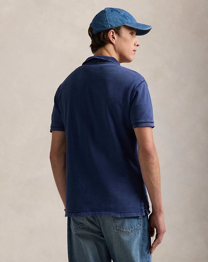 Custom Slim Fit Spa Terry Polo Shirt Newport Navy