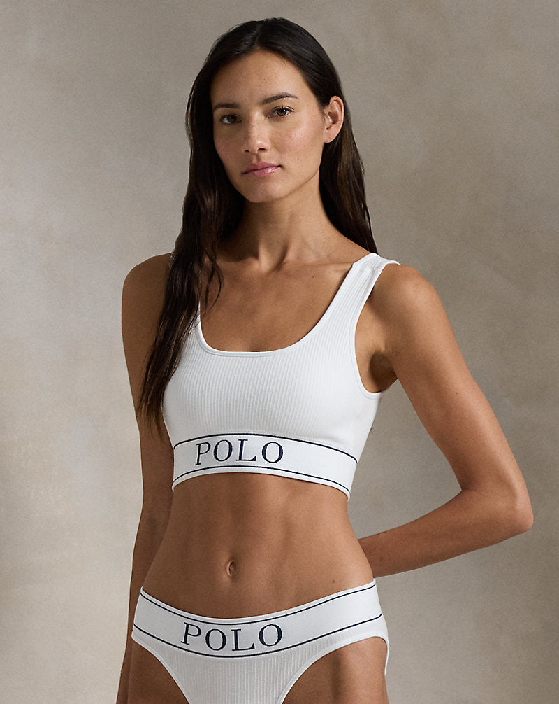Seamless Cropped Scoopneck Tank White Cloud