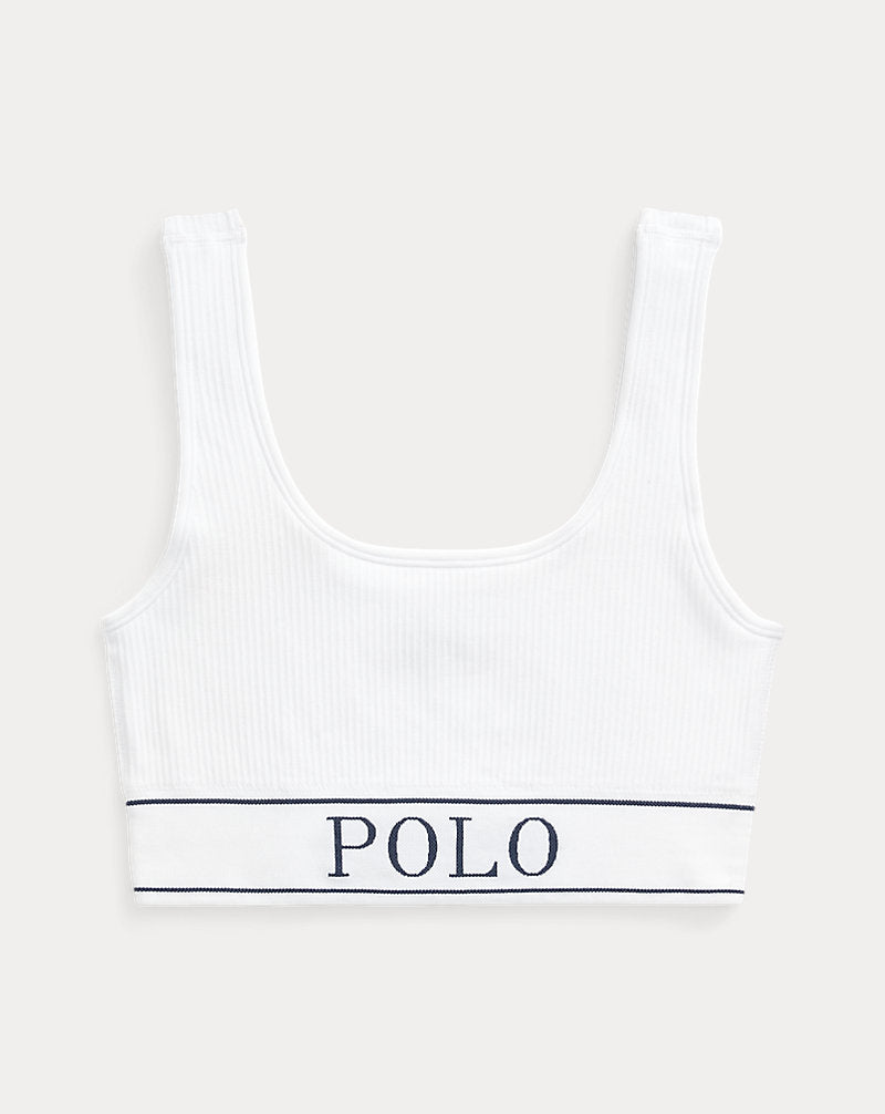 Seamless Cropped Scoopneck Tank White Cloud