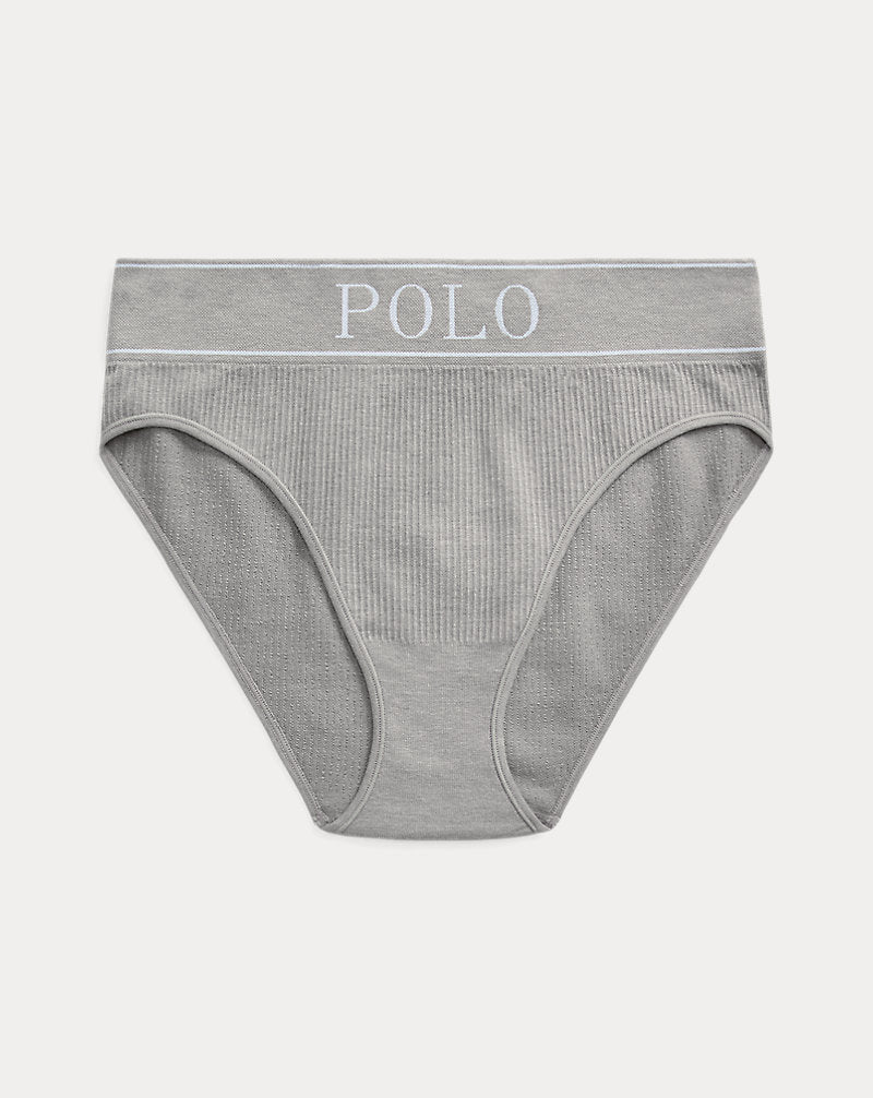 Logo Seamless High-Rise Brief Heather Grey