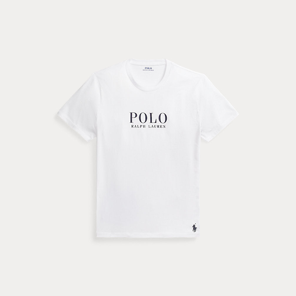 Logo Cotton Jersey Sleep Shirt White
