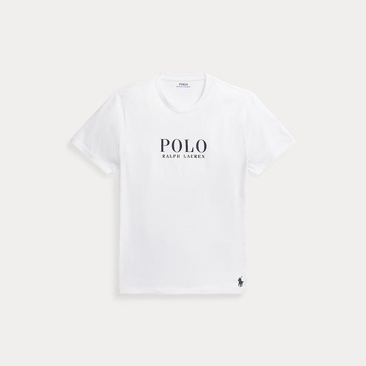 Logo Cotton Jersey Sleep Shirt White