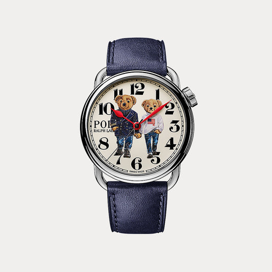 38 mm  & Ricky Polo Bear Steel White Dial