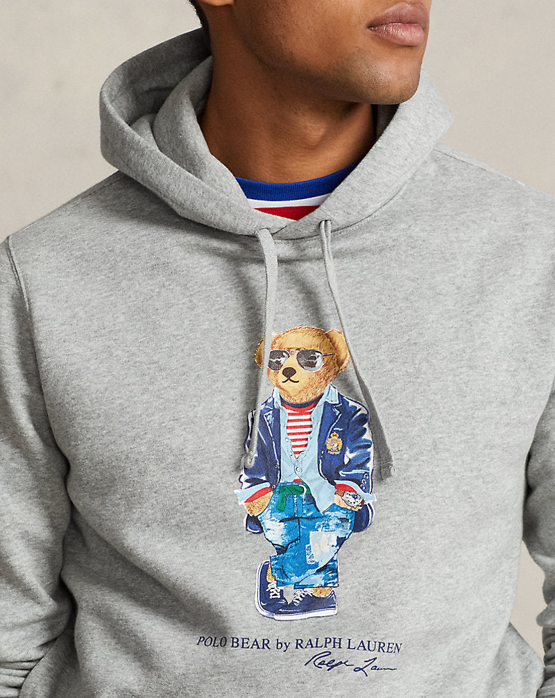 Polo Bear Fleece Hoodie Andover Htr Regatta