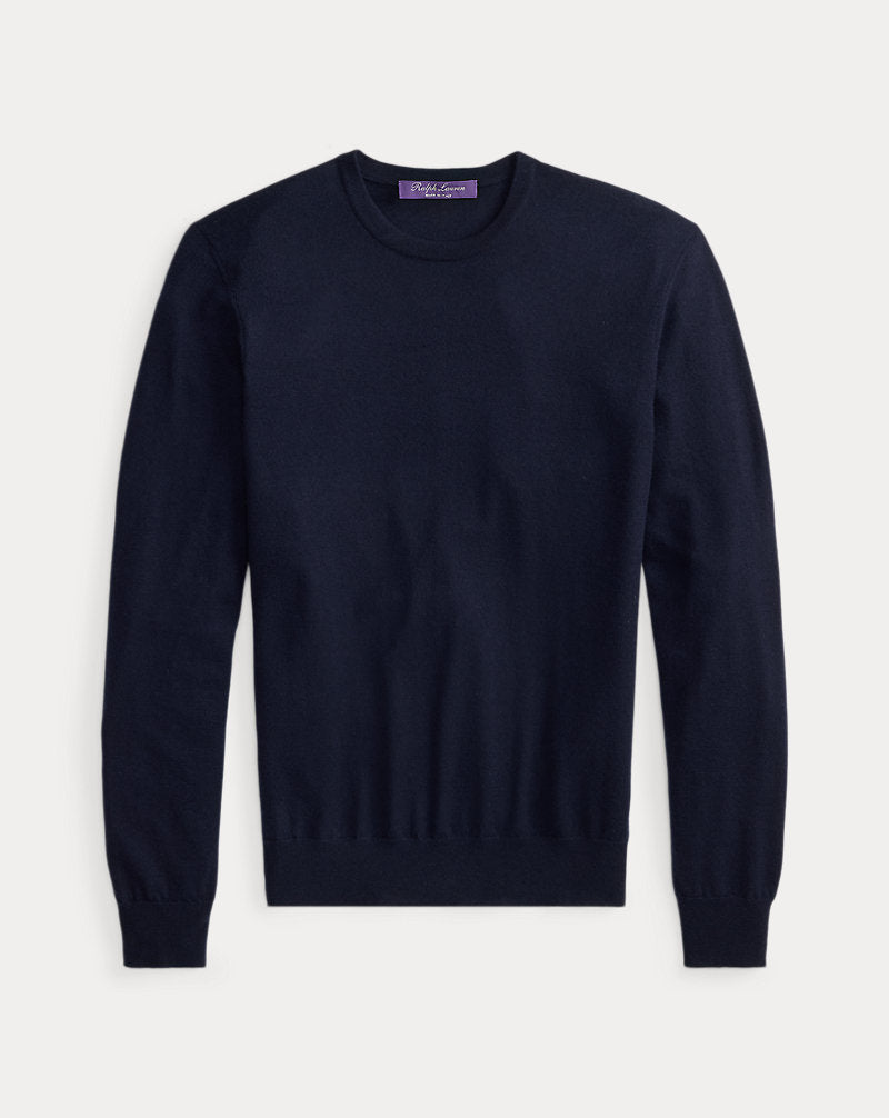 Cashmere Crewneck Jumper Classic Chairman Navy