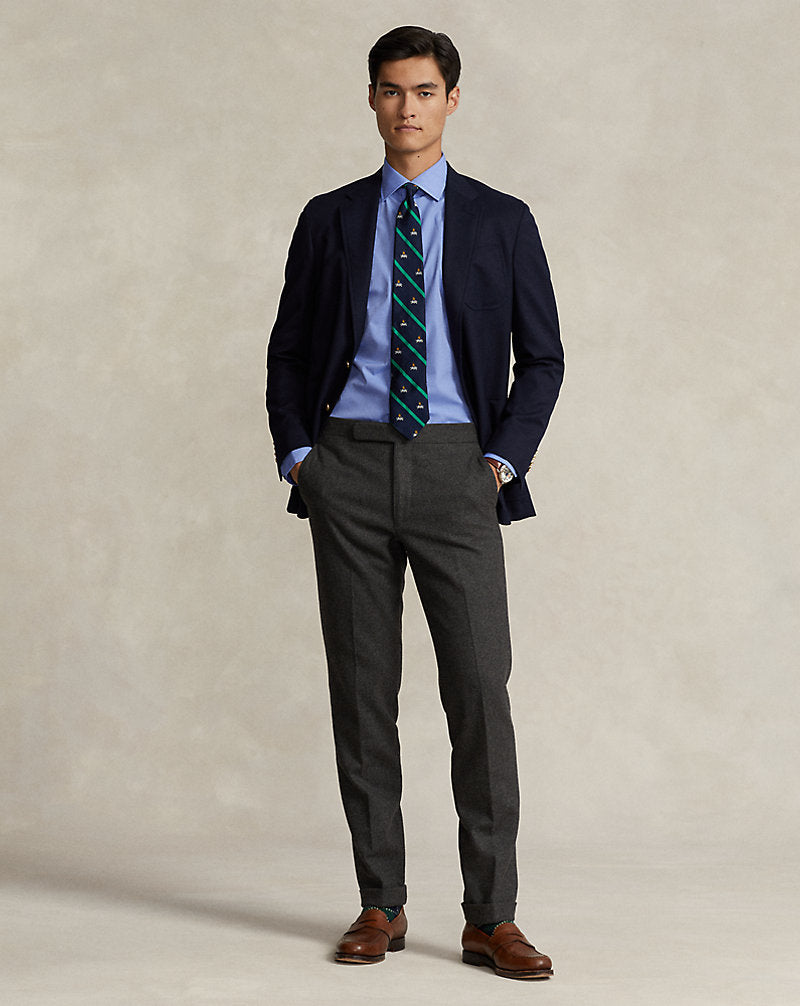 Regent Custom Fit End-on-End Shirt Blue
