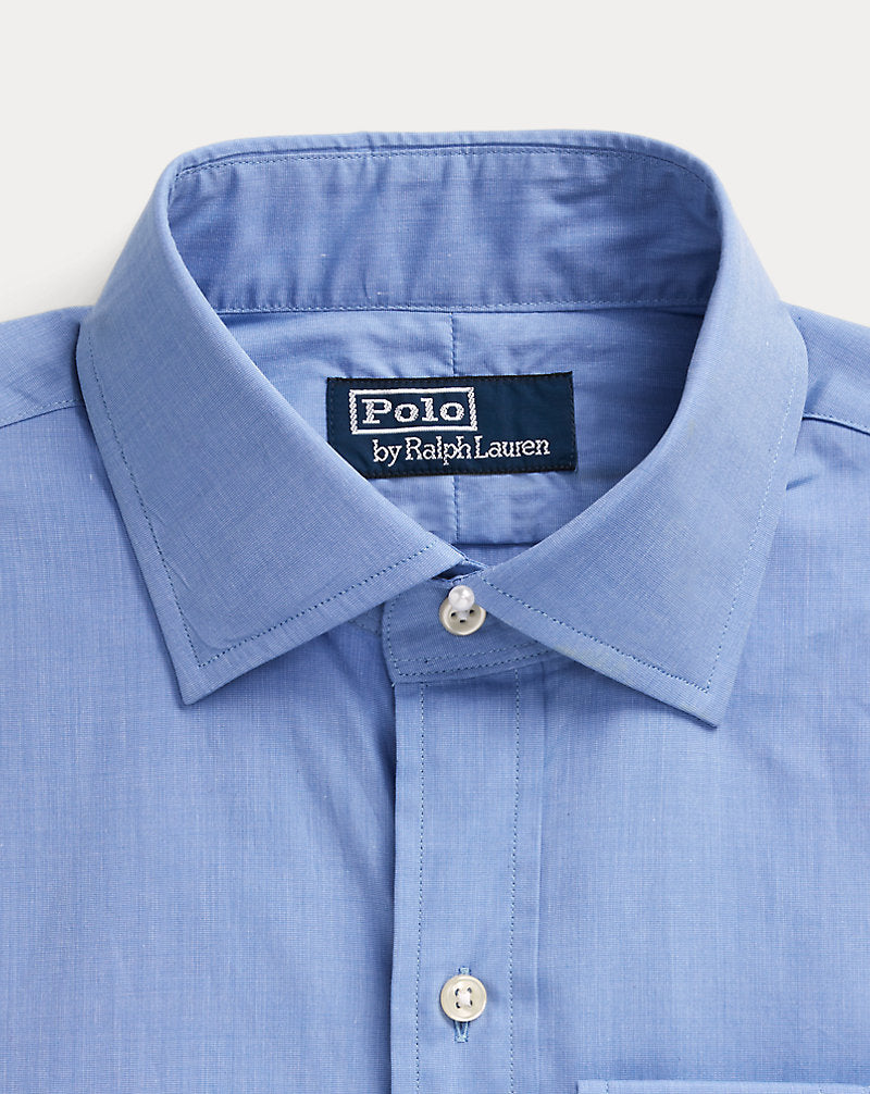 Regent Custom Fit End-on-End Shirt Blue