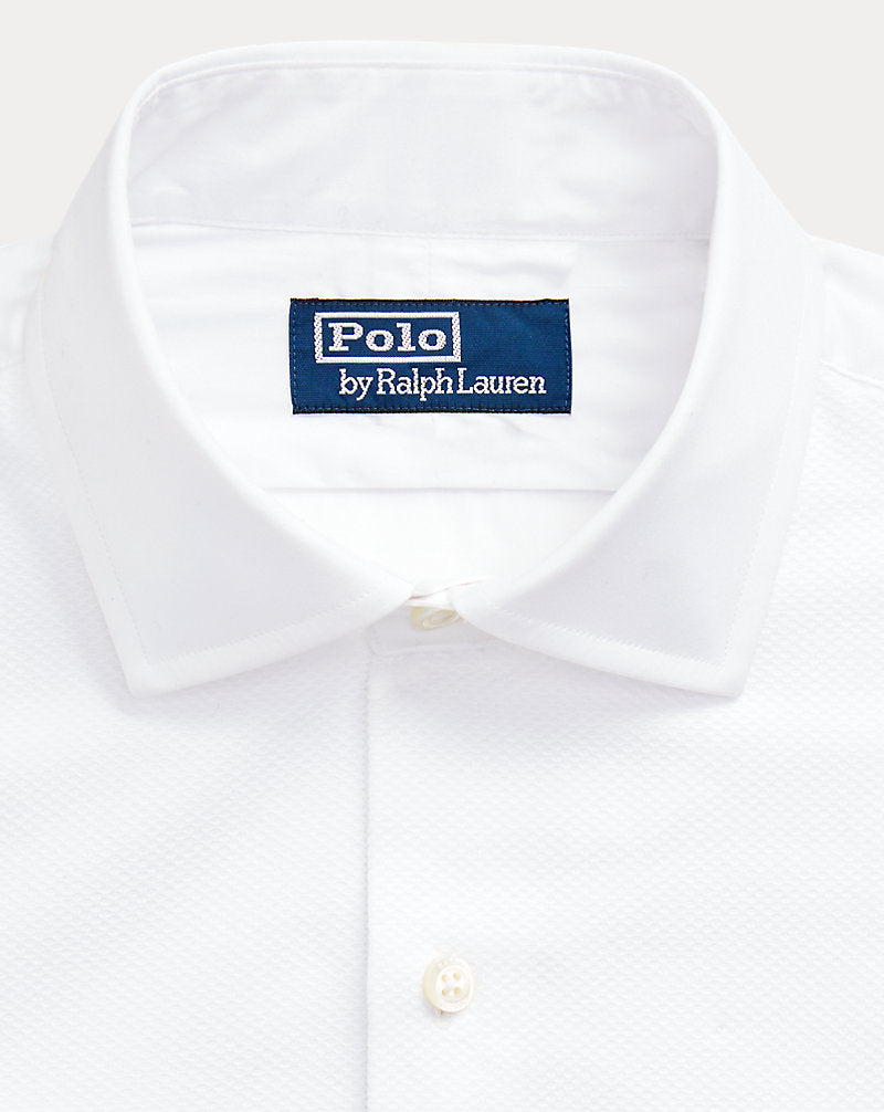 Custom Fit French Cuff Tuxedo Shirt White