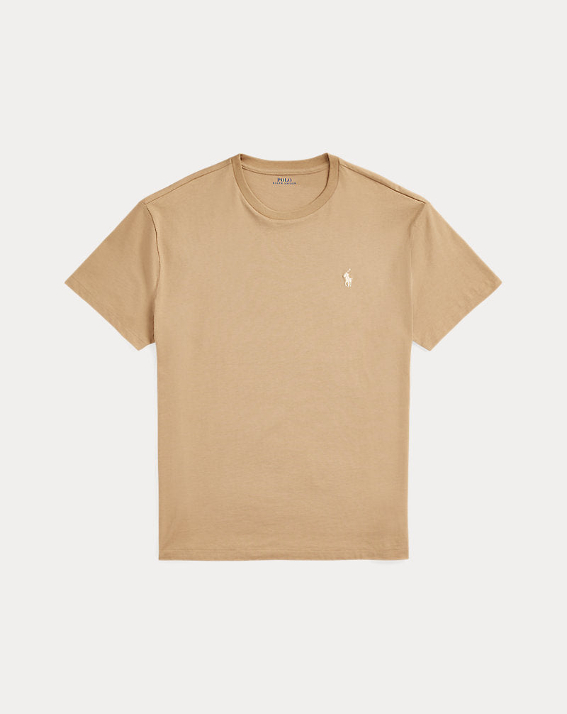 Classic Fit Jersey Crewneck T-Shirt Luxury Tan