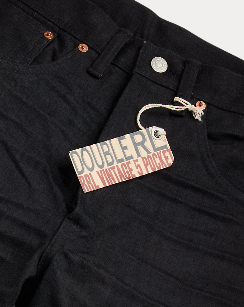 Vintage 5-Pocket Black Selvedge Jean New Black On Black