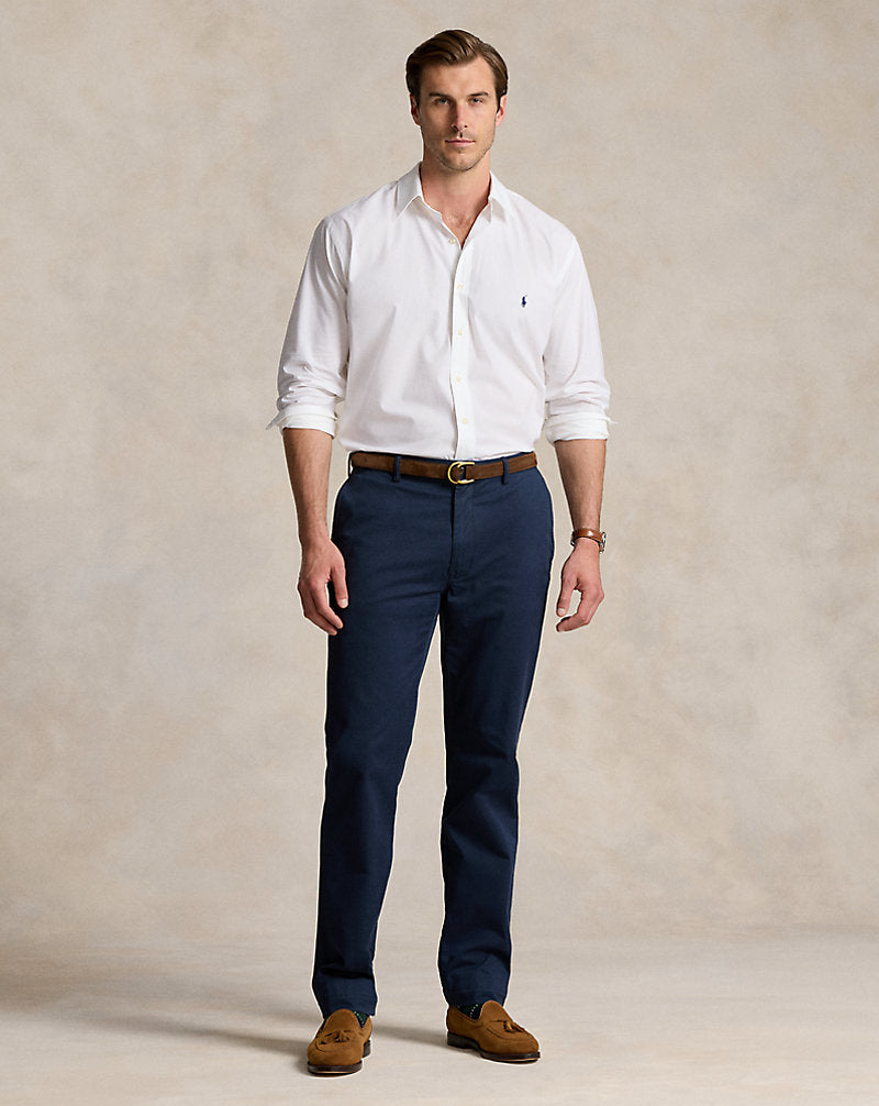 Stretch Poplin Shirt White