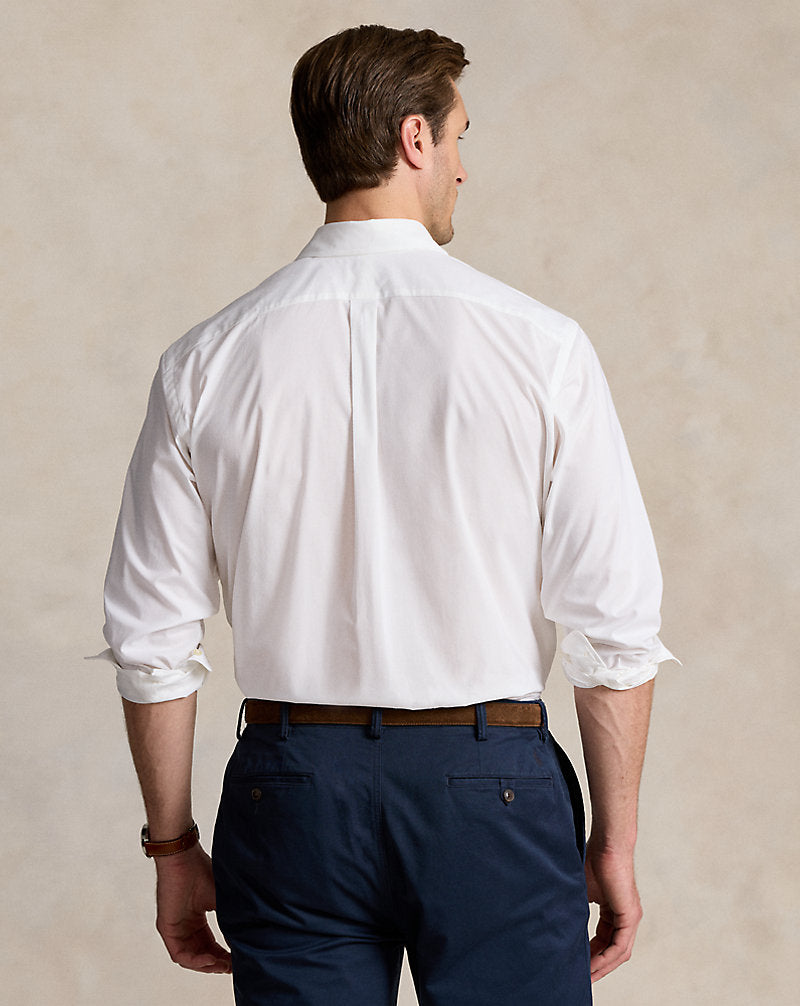 Stretch Poplin Shirt White