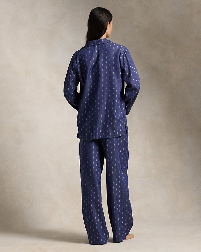 Allover Pony Pyjama Set Navy
