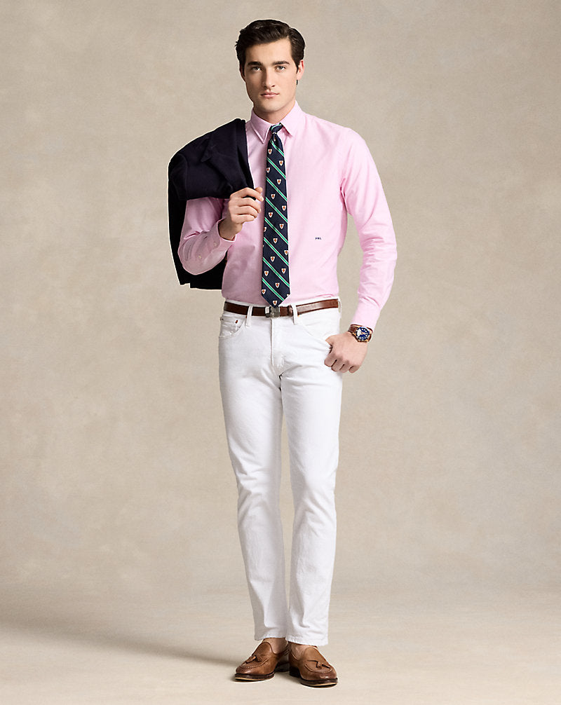 Custom Fit Monogram Oxford Shirt New Rose