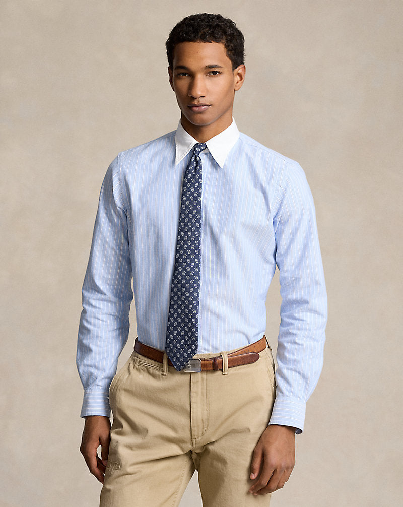 Classic Fit Striped Oxford Shirt 6369 Blue/White Multi