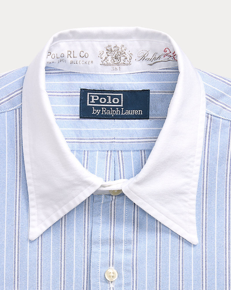 Classic Fit Striped Oxford Shirt 6369 Blue/White Multi