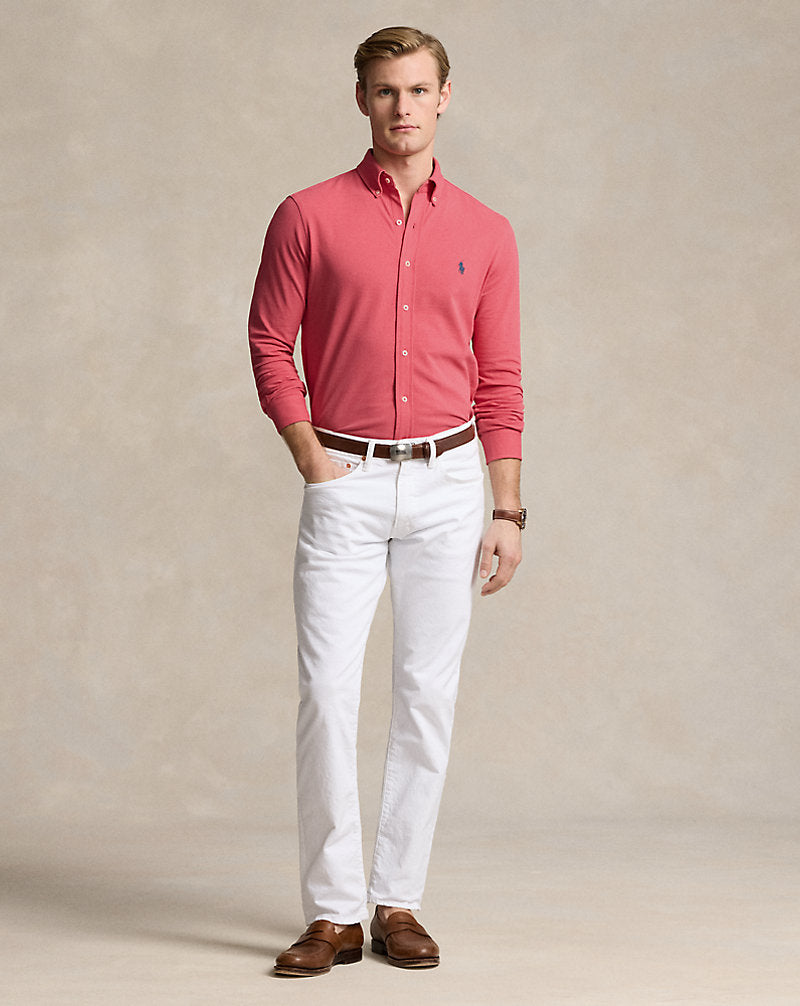 Featherweight Mesh Shirt Pale Red