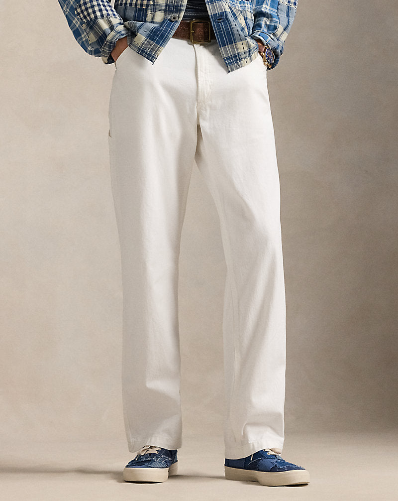 Dungaree Fit Twill Carpenter Trouser Deckwash White