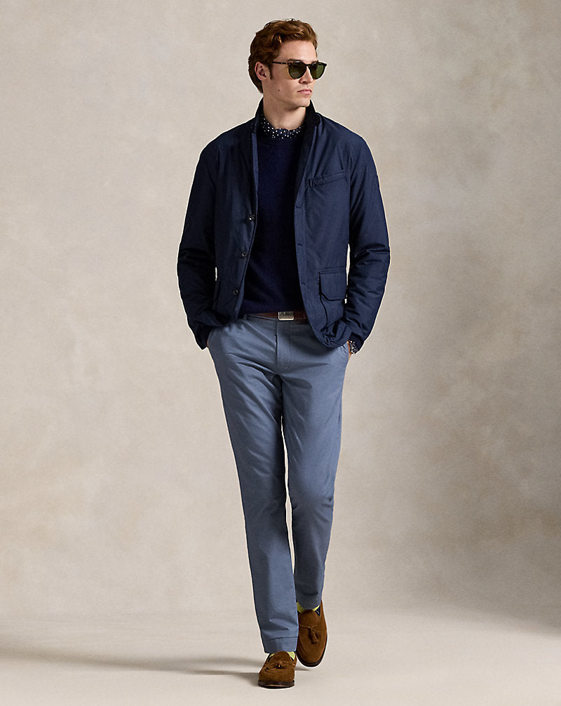 Stretch Slim Fit Chino Trouser Bay Blue