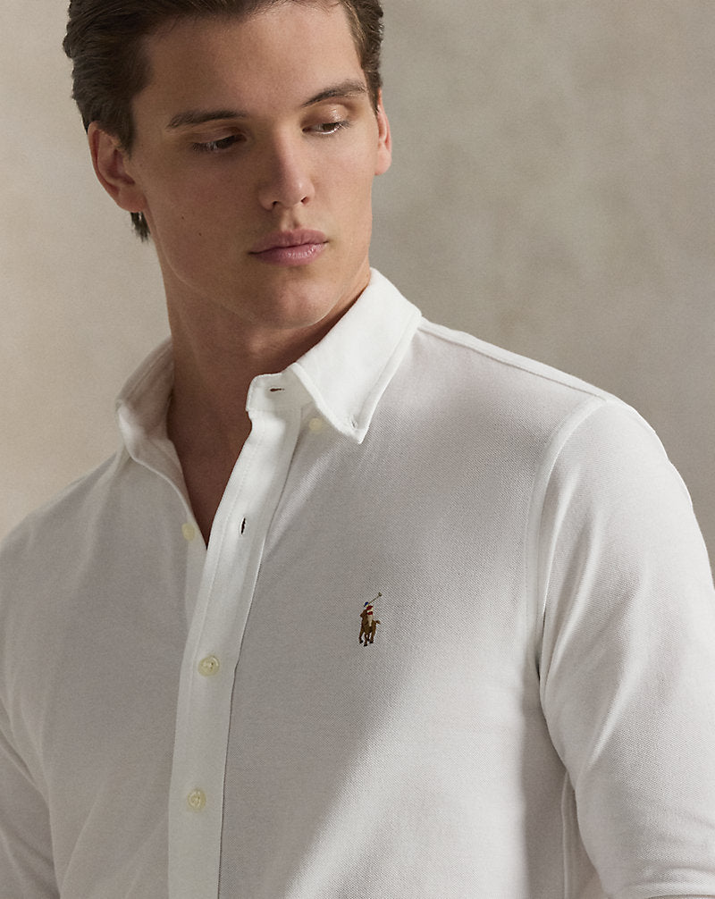 Knit Oxford Shirt White/Multi Pp