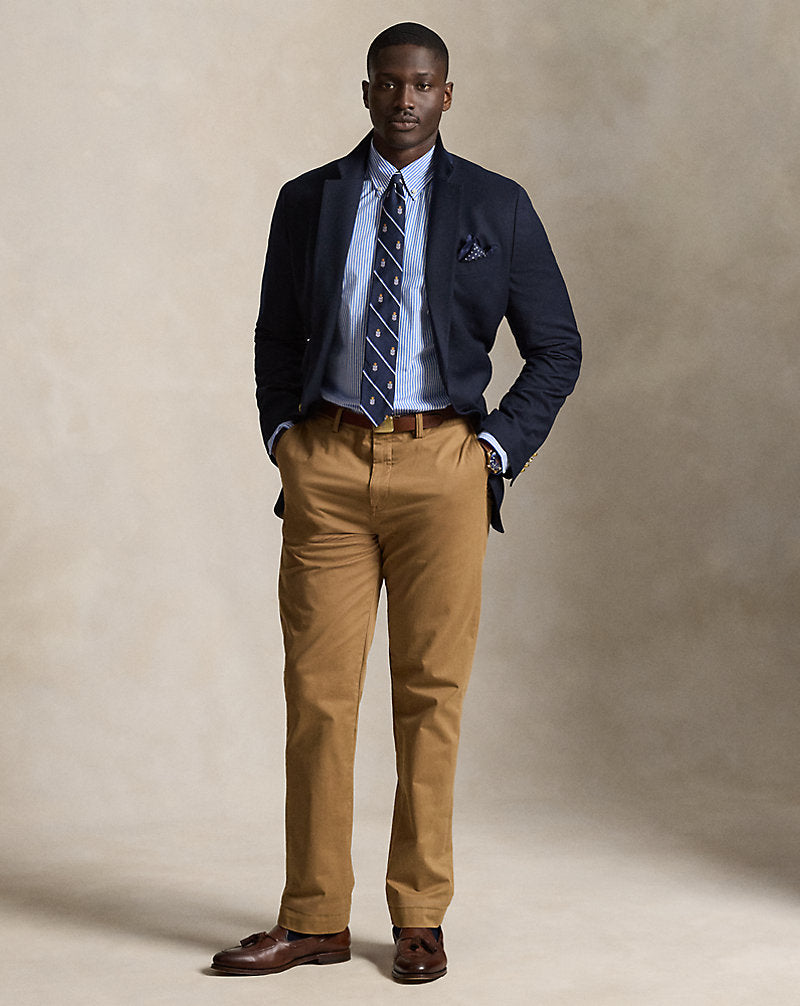 Striped Stretch Poplin Shirt 4655h Light Blue/White