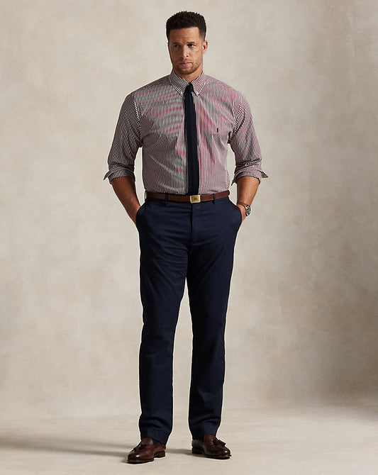Stretch Classic Fit Chino Trouser Aviator Navy