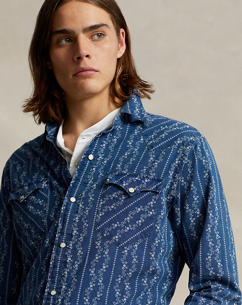 Naiomi Glasses Print Western Shirt 6267a Arcadia Calico