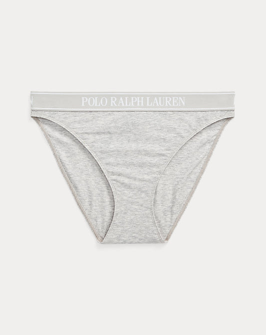Repeat-Logo Bikini Brief Heather Grey