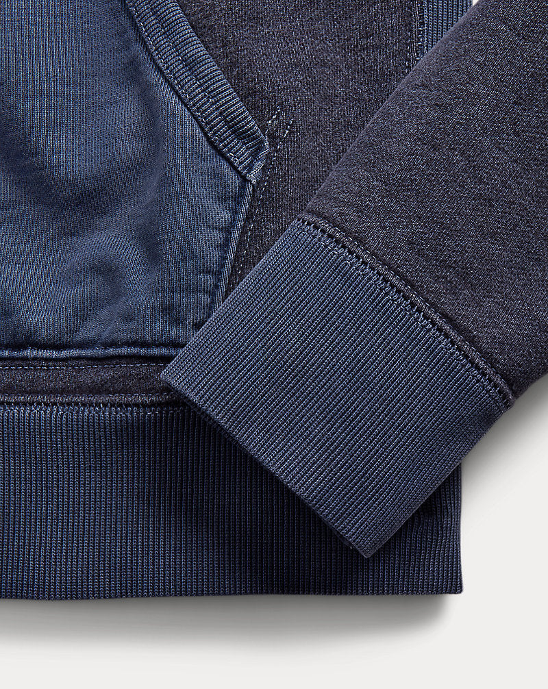 French Terry Hoodie Navy Multi