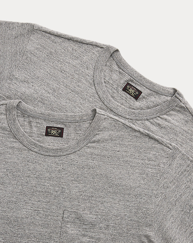 Jersey Pocket T-Shirt 2-Pack Grey Heather