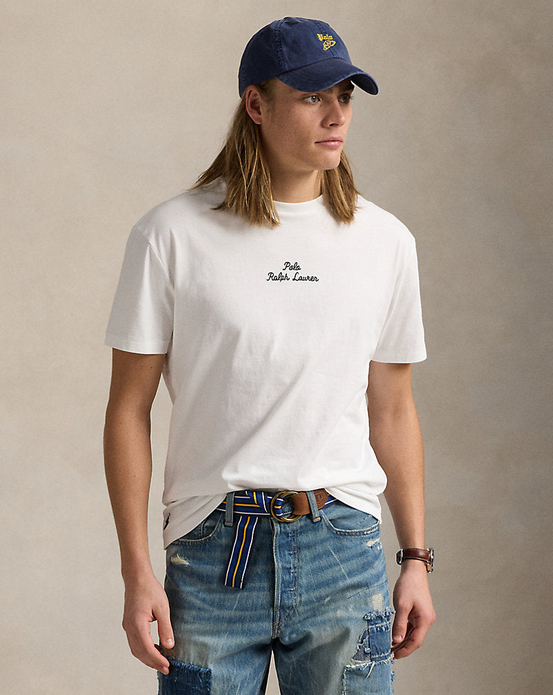 Classic Fit Logo Jersey T-Shirt White