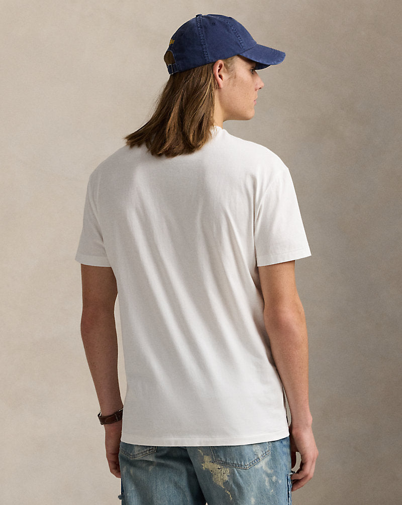 Classic Fit Logo Jersey T-Shirt White