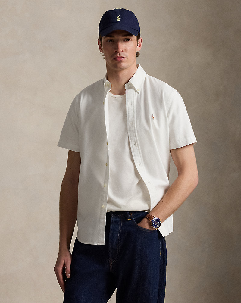 Custom Fit Oxford Shirt Bsr White