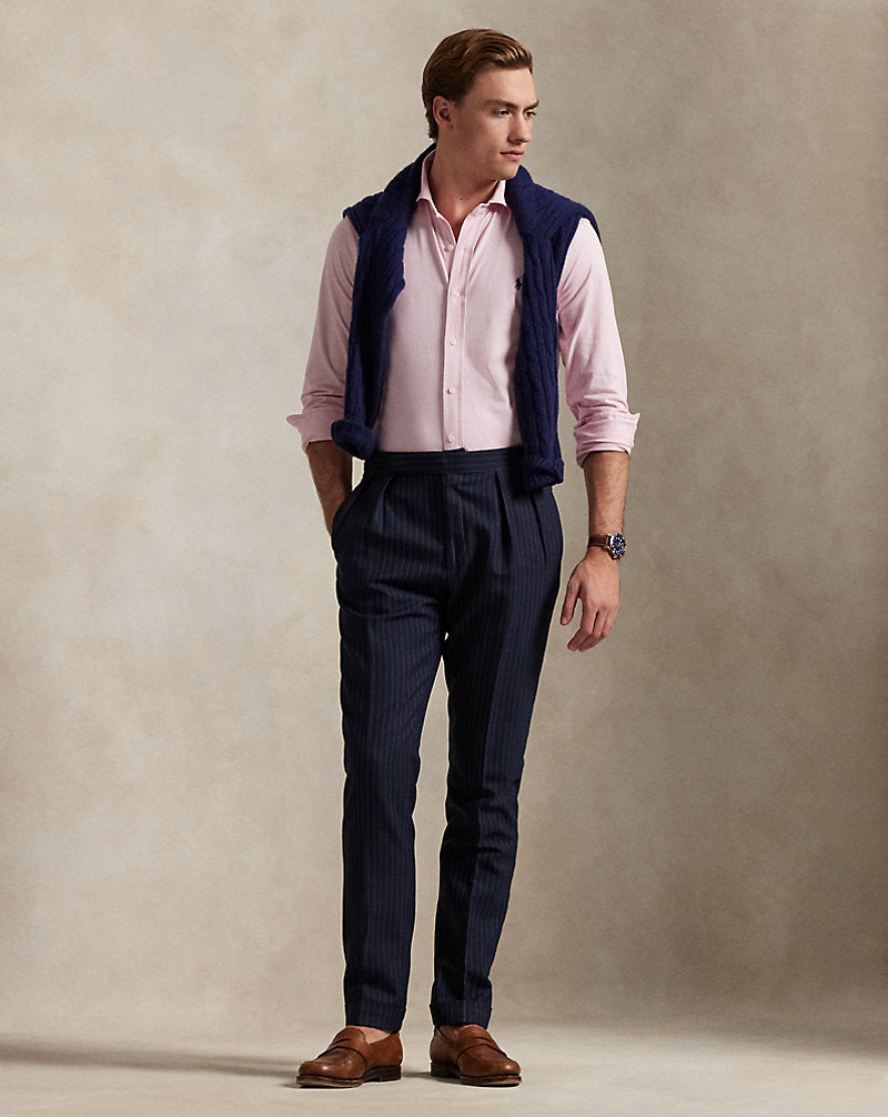 Jersey Spread-Collar Shirt Garden Pink