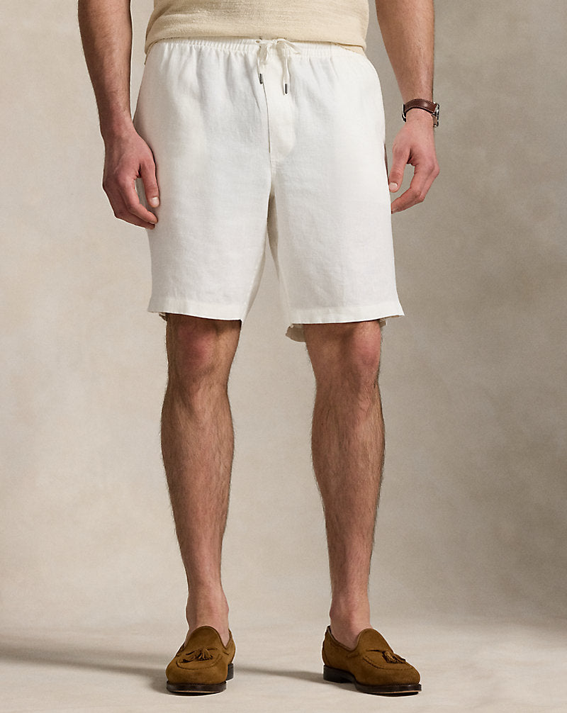 Polo Prepster Linen Short Deckwash White