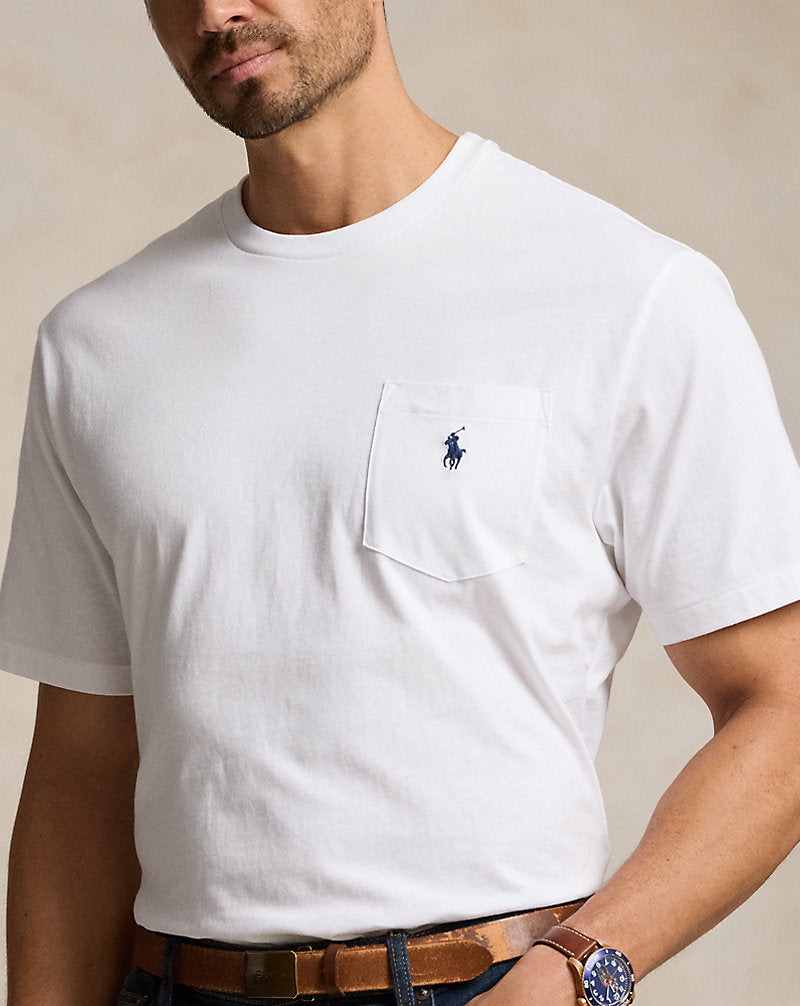 Classic Fit Pocket T-Shirt White