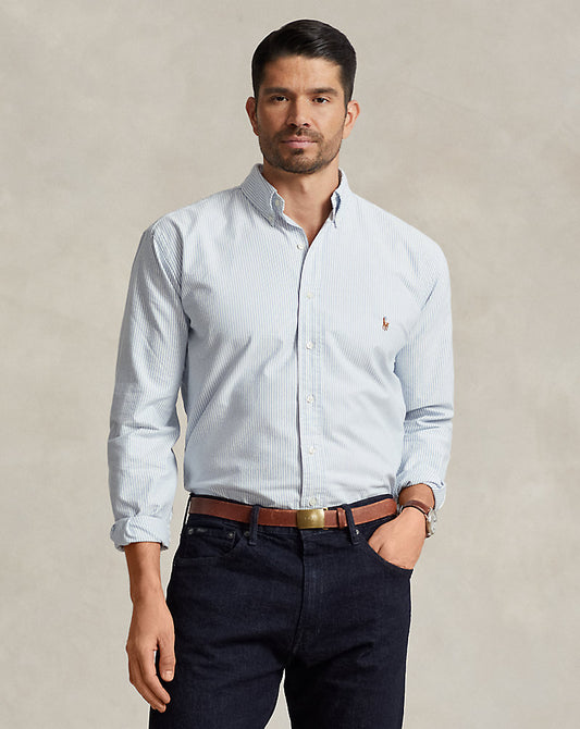Striped Oxford Shirt Blue