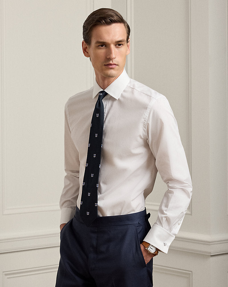 Poplin French Cuff Shirt White