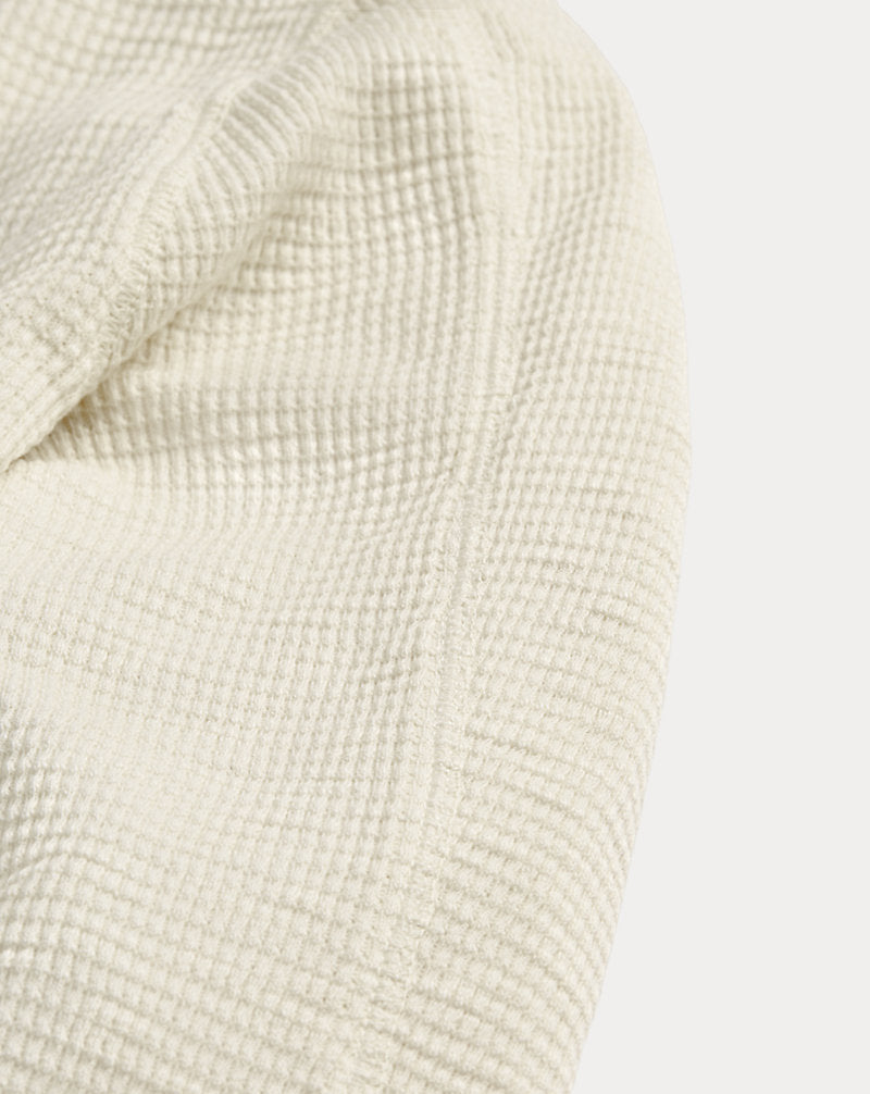 Waffle-Knit Crewneck Paper White