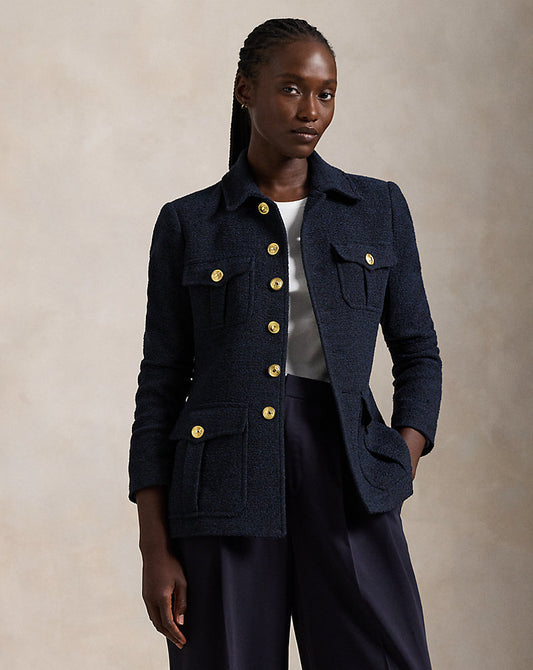Boucl¨¦ Blazer Navy