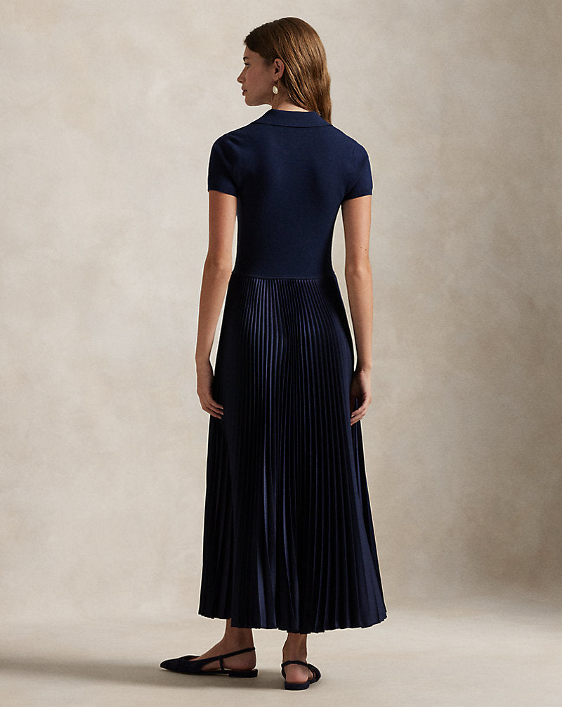 Polo Jumper-Bodice Dress Hunter Navy
