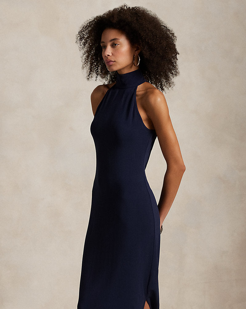 Rollneck Jersey DressInk