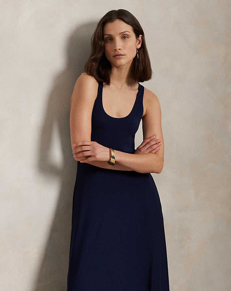 Scoopneck Jersey Dress Ink