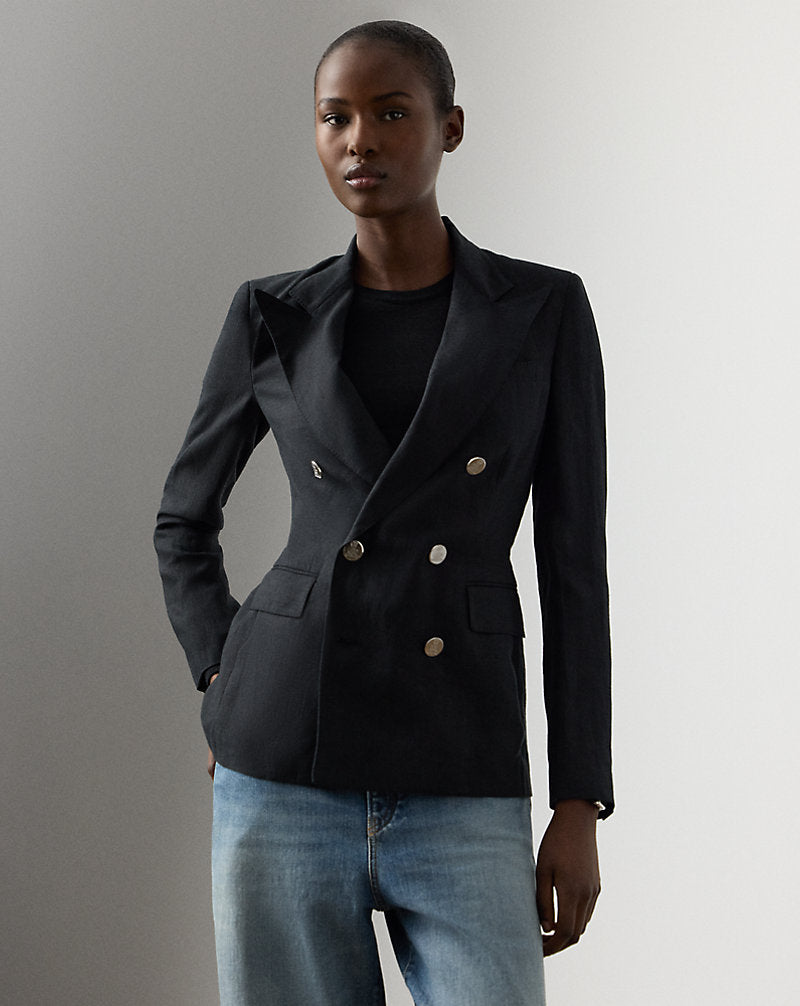 Camden Linen Jacket Black