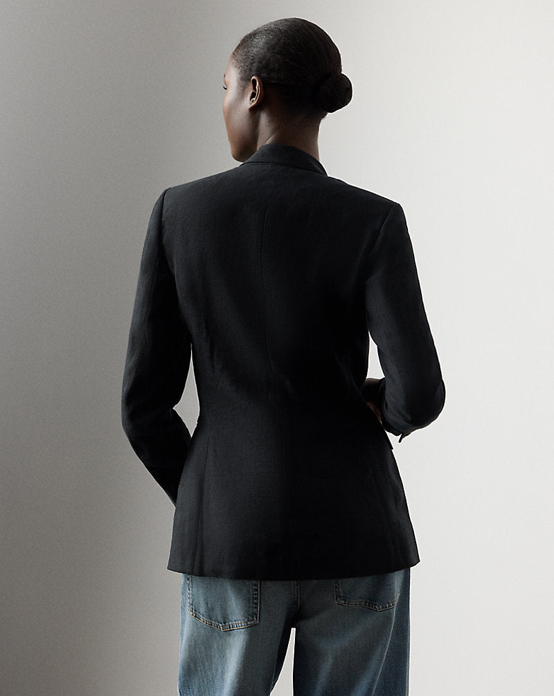 Camden Linen Jacket Black